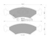BOSCH 0 986 AB9 098 Brake Pad Set, disc brake